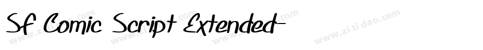 SF Comic Script Extended字体转换